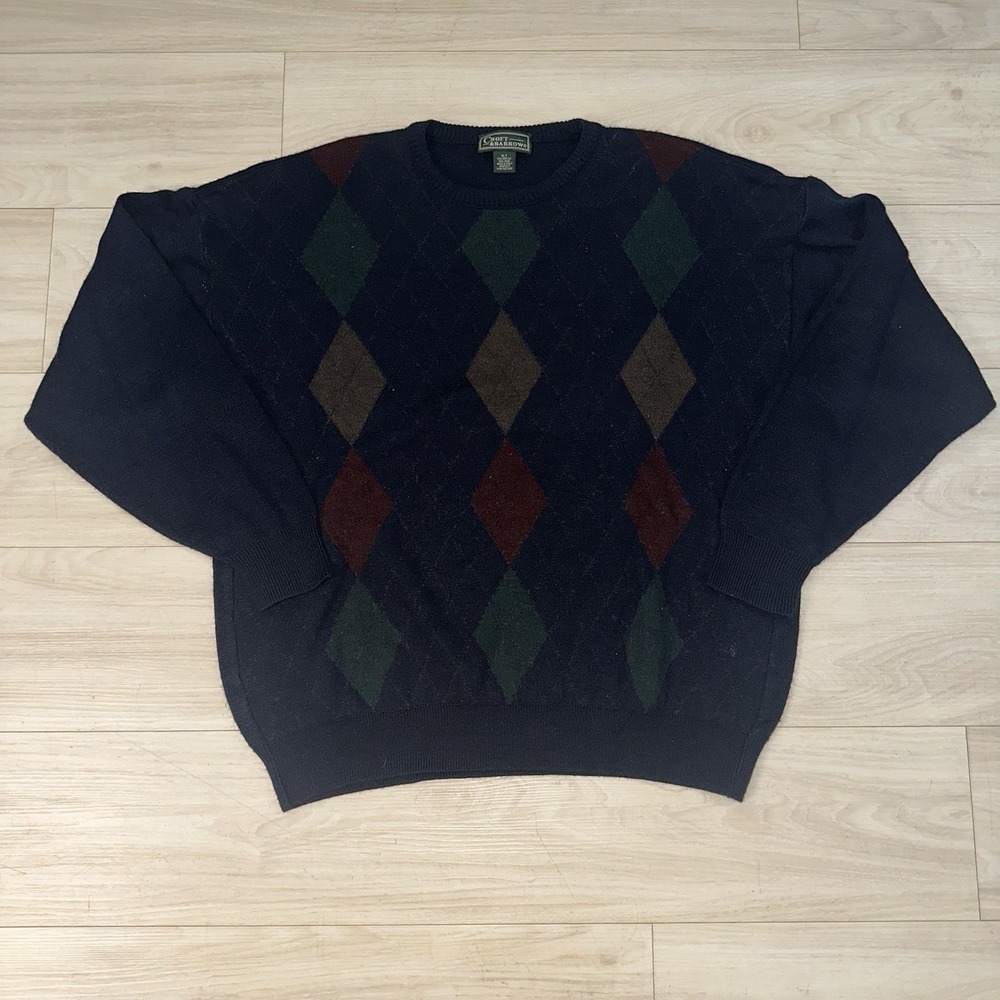 VINTAGE Croft & Barrow‎ Sweater Mens Extra Large Fair Isle Nature Grandpa Wool